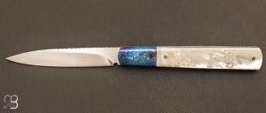   Couteau  "  Sfilato slipjoint  " par Carlo Cavedon - CavedonArt