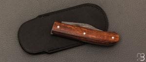  Couteau " Slipjoint 2 lames " custom  par Nicolas Couderc - Bois de fer d'Arizona et 14c28N