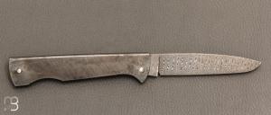 Couteau " Slipjoint " custom par Anthony Brochier - Damas