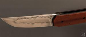   Couteau " Small Sanjo " par Guy Poggetti - Micarta et C130