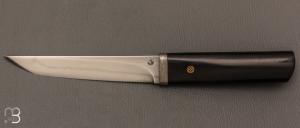 Couteau " Tanto "  de Jean Paul Sire - Ebne et lame forge acier C130
