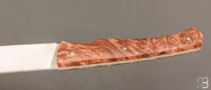  Couteau de poche Tedesco par Adrien Giovaninetti - Érable Négundo stabilisé