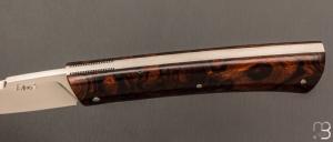  Couteau " Tendos  " custom par Frédéric Augé - Bois de fer et RWL-34