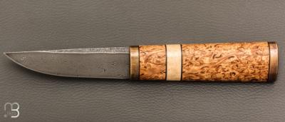   Couteau " Viking fixe " style Puukko des Forges d'Haraldr