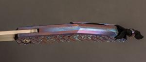    Couteau Frame-Lock " Vintage " custom de GTKnives - Thomas Gony - Moku-Ti