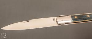 Couteau " Yssingeaux" par Romain Alvarez - RWL34 et ivoire de mammouth