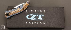 Couteau " ZT.0606CF  " Edition limitée #0168 design de RJ Martin par ZERO TOLERANCE