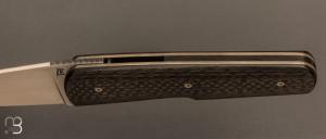  Couteau " Bohème " de Rémi Lavialle - Lame de Feu - Fibre de carbone et 90MCV8