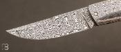 Couteau de poche 1515 - Damas et Mammouth par Manu LAPLACE