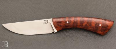   Couteau droit par Nicolas Mestrallet - Atelier du couteau de Vaunaveys - Acier C130 et amourette