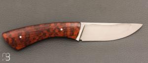   Couteau droit par Nicolas Mestrallet - Atelier du couteau de Vaunaveys - Acier C130 et amourette