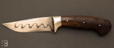 Couteau droit intégral par Grégory Picard - Bois de fer et lame en C105