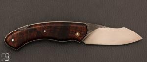 Couteau " lock-back " custom par Silas Coutellerie - Bois de fer et N690Co