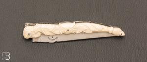   Couteau " Laguiole tête de femme " de collection par Isabelle et Pascal Graveline