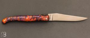 Couteau Laguiole en Aubrac modèle " Joker " - Loupe de sureau