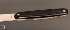    Navette de collection par Adrien Vautrin - Acier inoxydable 14c28N et corne de buffle