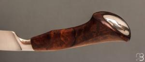 " Nightingale variation Knife " custom par Oliver Goldschmidt - Bois de fer et damas