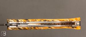  Couteau " 1515 collection Globetrotter " par Manu Laplace - Erable négundo stabilisé