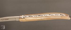 Couteau " Autrefois 14 CM" par  Laguiole en Aubrac - Pointe de corne