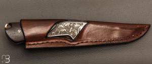    Couteau " Pièce unique" droit par Charles Roulin