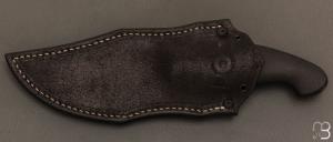   Couteau " CROM " custom Semi intégral fixe de Samuel Lurquin - G10