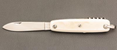 Couteau de poche Canif 3 pièces ivoire de mammouth par J. Mongin