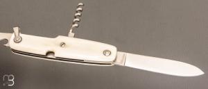 Couteau de poche Canif 3 pièces ivoire de mammouth par J. Mongin