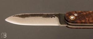  Couteau " Canif " XC75 et noyer 300 ans fait main par Frédéric Marchand