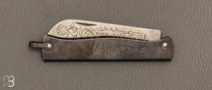 Couteau Douk-Douk PM Stylet lame gravée par Cognet