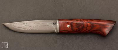    Couteau Droit de Jean Paul Sire - Cocobolo et lame damas