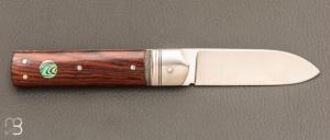   Couteau " Empire " de collection par Benjamin Mittay - Palissandre et nacre
