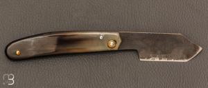  Couteau " Eustache " piémontais par Geoffroy Gautier - Corne