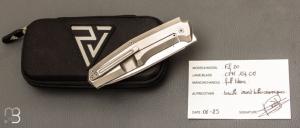  Couteau  " FiF20 Braille " custom par Philippe Jourget - Titane et CPM-154CM