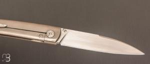   Couteau " Frame-Lock custom " par Grégory Picard - Titane et S45VN