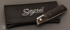   Couteau " Gentleman  " custom de Stéphane Sagric - Fatcarbon® Sidecut et lame en RWL34
