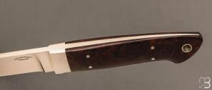 Couteau " Integral Gut Hook " par Dietmar F. Kressler - Ironwood - RARE