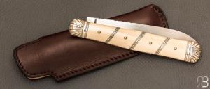  Couteau "Interprétation du Violon" par Romain Alvarez - Ivoire de mammouth