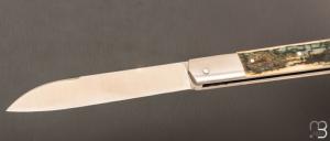  Couteau " Issoire  " par Maxime Surjous  - Ivoire de mammouth et lame en RWL34