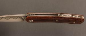   Couteau " Kamino " custom de Michel Grini - Micarta vintage et lame en 26c3