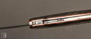   Couteau " Laguiole Dark Vador 13 CM " de Jérôme Lamic - Fatcarbon® et 14C28N