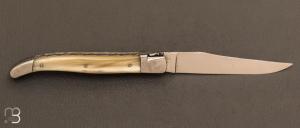  Couteau Laguiole Emouleur 12 cm corne blonde