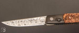   Couteau " Large Ball Release " custom par Des Horn