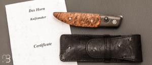   Couteau " Large Ball Release " custom par Des Horn