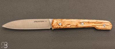 Couteau " Le Capi " par la Coutellerie Savignac -  Bouleau et lame en 14c28