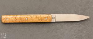    Couteau " Le Français " par Perceval - Loupe d'acacia