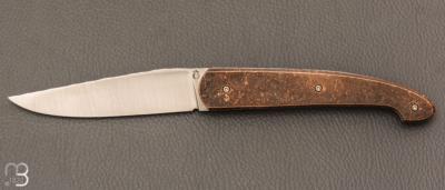  Couteau  "  Le Passager " de Pierre Thomas - Atelier Odae - Bronze bruni