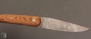   Couteau "Le Passager" de Pierre Thomas - Atelier Odae - Chêne brun microbillé