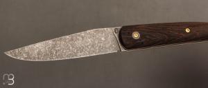    Couteau " Le Passager " de Pierre Thomas - Atelier Odae - Wengé microbillé