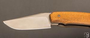  Couteau " Liner-lock " custom par Alex Bailleul - ALXKnives - Micarta et RWL34