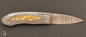 Couteau " Lock-Back " custom par Dr Fred Carter - Sole Authorship Engraved